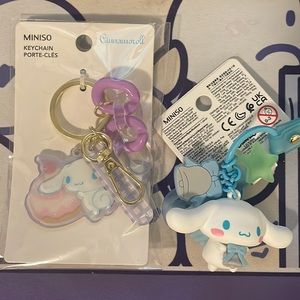 Cinamoroll keychain combo